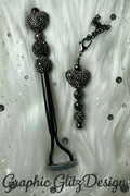 Glitzy Cup Charm & Eyelash Comb